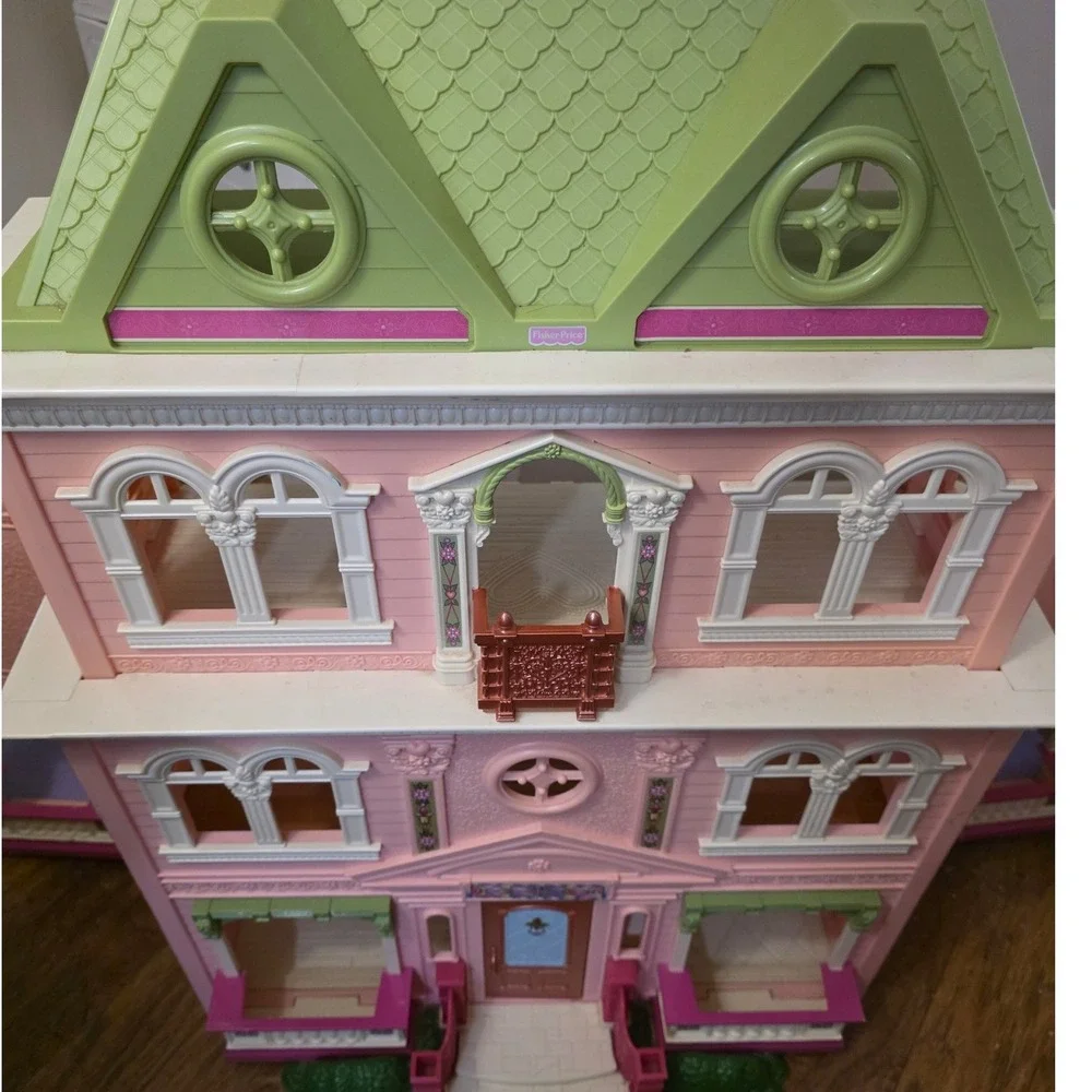 Fisher Price Loving Family Grand Mansion Huge! Pink Needs Cleaning
